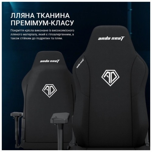 Крісло ігрове Anda Seat Phantom 3 Fabric Size XL Dark Gray (AD18XL-52-GB-F-G01)