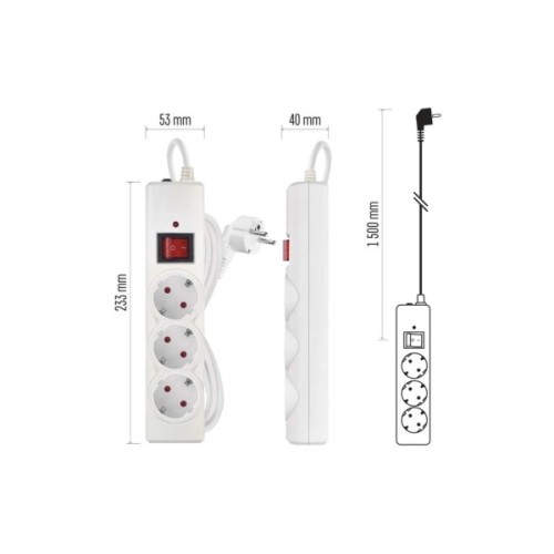 Мережевий подовжувач EMOS P54213