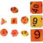 Набір кубиків для настільних ігор Games 7 Days Double Color Glow in the dark 7 Dice Set - Red-Orange (g7dglowdc03)