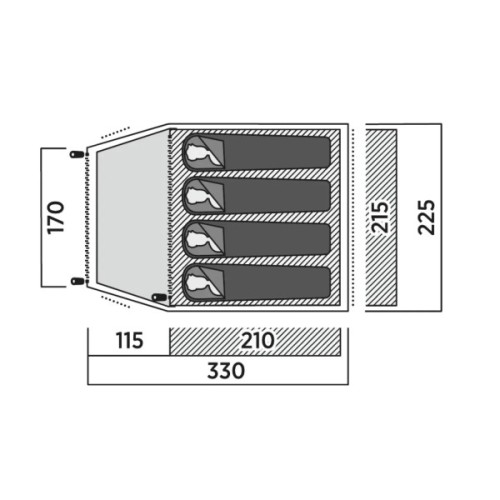 Намет Easy Camp Setesdal 4 (120478) (931549)