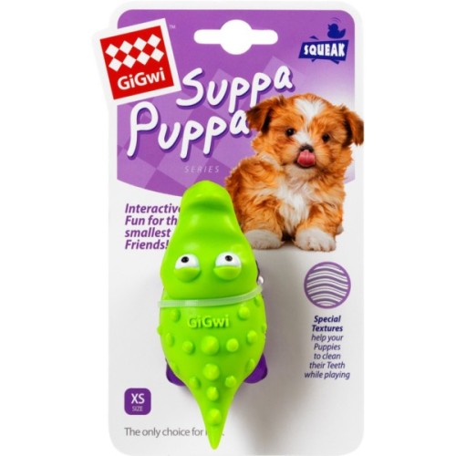 Іграшка для собак GiGwi Suppa Puppa Крокодильчик з пискавкою 9 см (75007)