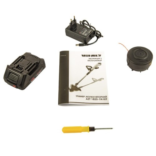 Тример садовий Vitals AZT 1825-1n Kit, 18V, 30см, 2Ah, 2.15кг (223825)