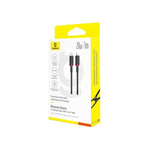 Дата кабель USB-C to Lightning 2.0m 20W red+black Baseus (P10377800U01-03)