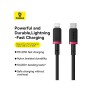 Дата кабель USB-C to Lightning 2.0m 20W red+black Baseus (P10377800U01-03)