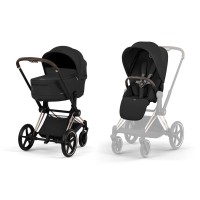Коляска Cybex Priam 2 в 1 RG Sepia Black COMFORT (526000001)