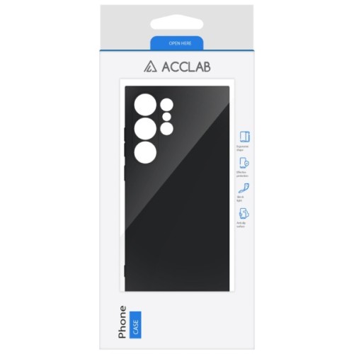 Чохол до мобільного телефона ACCLAB Silicone Case Samsung Galaxy S24 Ultra Black (1283126602153)