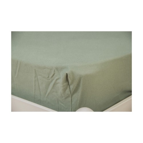 Простирадло Billerbeck на резинці (фланель) світло-сірий 100х200 см (1677-523)