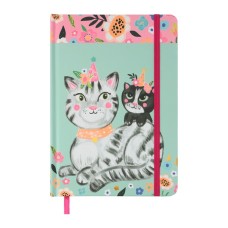 Книга записна ZiBi Animals A5 в клітинку тверда обкладинка на резинці 96 аркушів, м'ятна (ZB.115103)