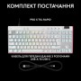 Клавіатура Logitech G PRO X TKL Rapid Linear USB UA White (920-013242)
