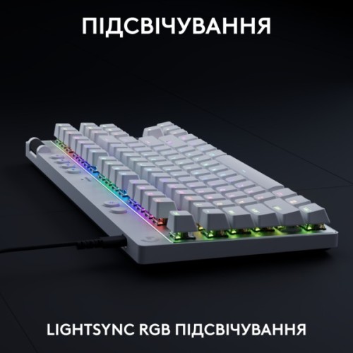 Клавіатура Logitech G PRO X TKL Rapid Linear USB UA White (920-013242)
