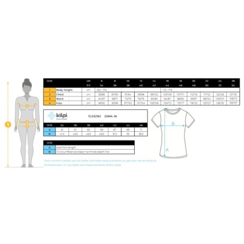 Футболка Kilpi Dima-W black - 34 - чорний (024.0635)