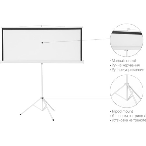 Проекційний екран 2E на триноге 4:3, 120" (0043120T)