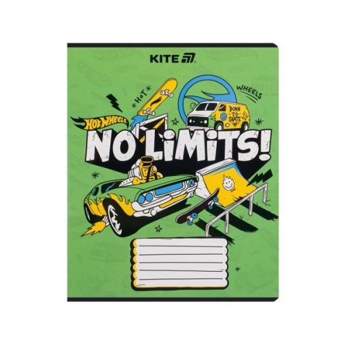 Зошит Kite Hot Wheels, 18 аркушів, лінія (HW25-237)