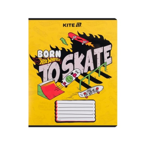 Зошит Kite Hot Wheels, 18 аркушів, лінія (HW25-237)