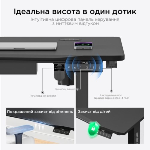 Комп'ютерний стіл Anda Seat Xtreme Pro Black (AD-D-DD1-1400-08-B)