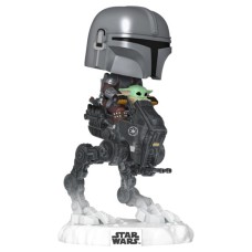 Фігурка Funko Pop Rides серії Мандалорець і Ґроґу - Мандо з Ґроґу на всюдиході (90812)