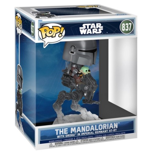 Фігурка Funko Pop Rides серії Мандалорець і Ґроґу - Мандо з Ґроґу на всюдиході (90812)
