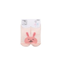 Шкарпетки дитячі Bibaby із зайчиками (68216-12-18-peach)