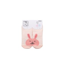 Шкарпетки дитячі Bibaby із зайчиками (68216-12-18-peach)