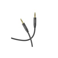 Кабель мультимедійний 3.5mm M to 3.5mm M 2.0m Black HOCO (6931474759894)