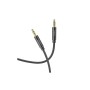 Кабель мультимедійний 3.5mm M to 3.5mm M 2.0m Black HOCO (6931474759894)
