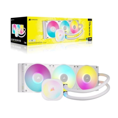 Система рідинного охолодження Corsair iCUE LINK TITAN 360 RX RGB White (CW-9061021-WW)