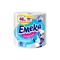 Паперові рушники Emeka White Jumbo 3 шари 230 відривів (3800024035159)