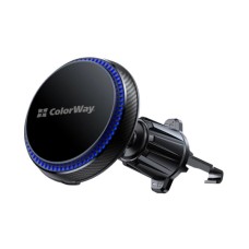 Універсальний автотримач ColorWay MagSafe 360° Air Vent 15W Black (CW-CHMW041Q-BK)
