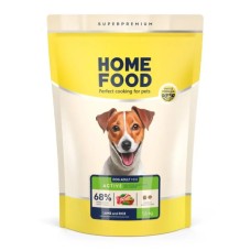 Сухий корм для собак Home Food ADULT MINI Low-grain For active adult and junior з ягням та рисом 1.6 кг (4820235020422)
