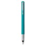 Ручка пір'яна Parker VECTOR 17 Blue-Green FP M Картриджі Parker Quink /5шт. сині змивані блістер (05 616b)