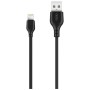 Дата кабель USB 2.0 AM to Lightning 1.0m 2.1A black XO (XO-NB-103-L-1-BK)