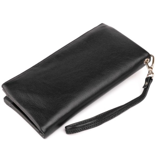 Гаманець ST Leather Зі шкіри Чорний (19310)