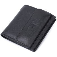 Гаманець ST Leather З натуральної шкіри Чорний (22719)