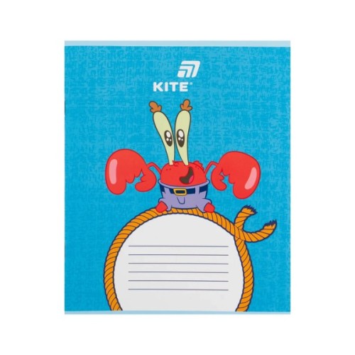 Зошит Kite Sponge Bob, 12 аркушів, коса лінія (SB26-235)