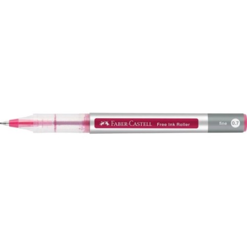 Ролер Faber-Castell Free Ink rollerball, колір чорнила темно-червоний, 0,7 мм, одноразова (29132)