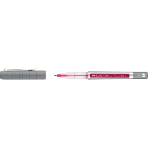 Ролер Faber-Castell Free Ink rollerball, колір чорнила темно-червоний, 0,7 мм, одноразова (29132)