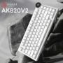 Клавіатура Ajazz AK820 V2 White Peach Switch Wireless/Bluetooth/USB UA White (AK820-V2-WP-S-W)