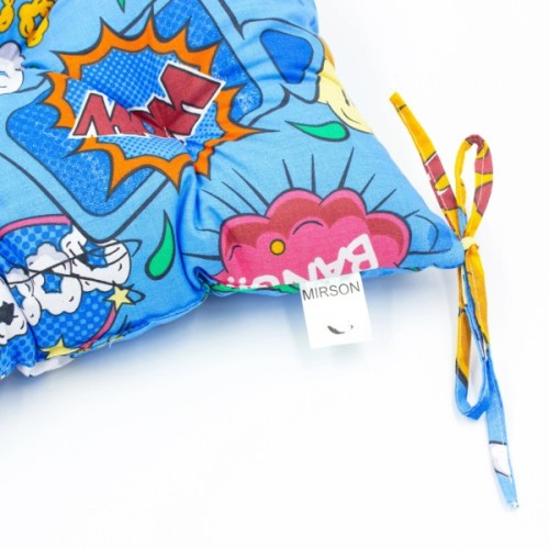 Подушка на стілець MirSon Бязь Принт 17-0511 Bombs 40х50 см (2200006276760)