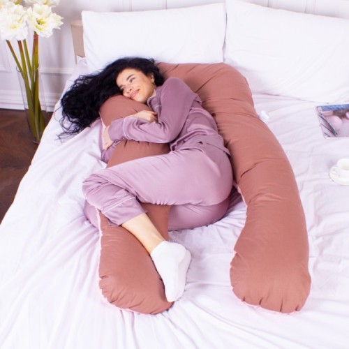 Подушка MirSon для вагітних і відпочинку Naturale Line №8002 U-подібна Riccarda (2200006178125)