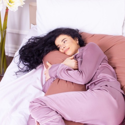 Подушка MirSon для вагітних і відпочинку Naturale Line №8002 U-подібна Riccarda (2200006178125)