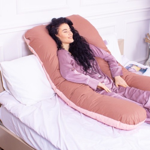 Подушка MirSon для вагітних і відпочинку Naturale Line №8002 U-подібна Riccarda (2200006178125)