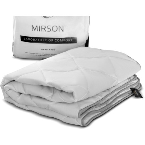 Ковдра MirSon антиалергенна EcoSilk №1301 Bianco Демісезонна 172x205 см (2200001526976)