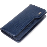 Портмоне Canpellini З натуральної шкіри Синє (21542)