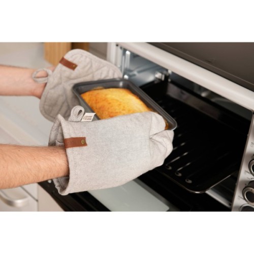 Кухонна прихватка Ardesto Рукавичка Oliver сірий, 100% бавовна (ART05OD)