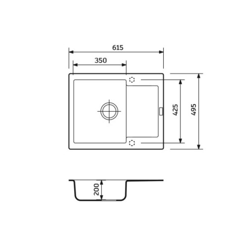 Мийка кухонна Adamant Minimal сірий + змішувач + дозатор + ополіскувач склянок + коланд (4824296106404)