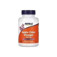 Трави Now Foods Яблучний оцет, 450 мг, Apple Cider Vinegar, 180 вегетаріанських кап (NOW-03317)