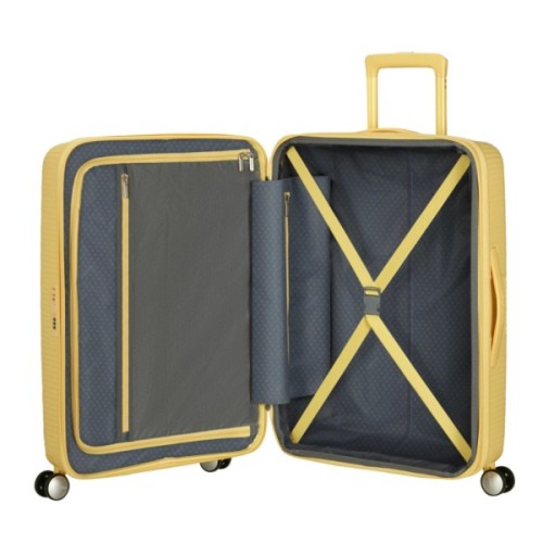 Валіза American Tourister Soundbox 71.5/81 л пастельно-жовта (32G*16002)