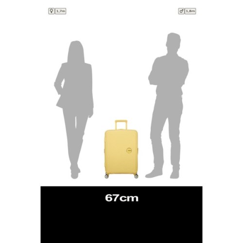 Валіза American Tourister Soundbox 71.5/81 л пастельно-жовта (32G*16002)
