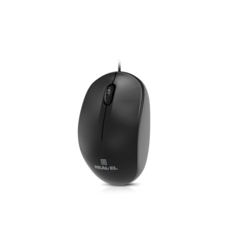 Мишка REAL-EL RM-206 USB Black (EL123200061)