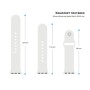Ремінець до смарт-годинника Armorstandart Sport Band (3 Straps) для Apple Watch 42 (Series 11-10)/41/40/38 White (ARM49564)